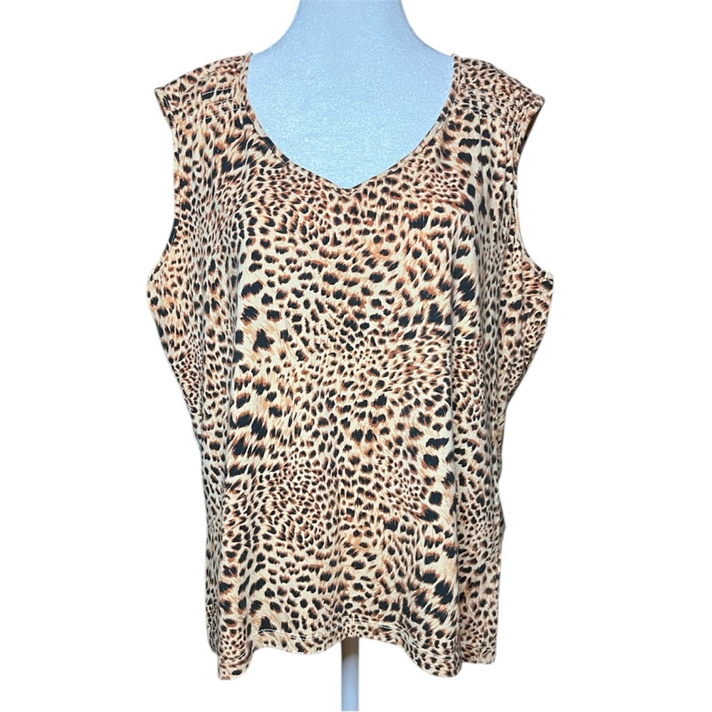 White Stag Animal Print Tank Top